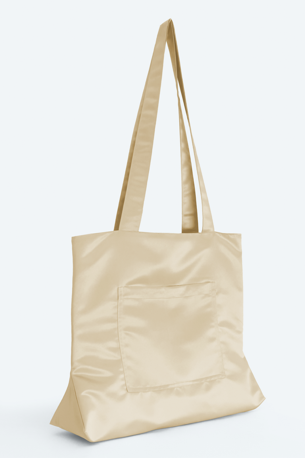 Hitta Studio-Creamy Saten Tote Çanta-Omuz Çantası-3-Milagron.com