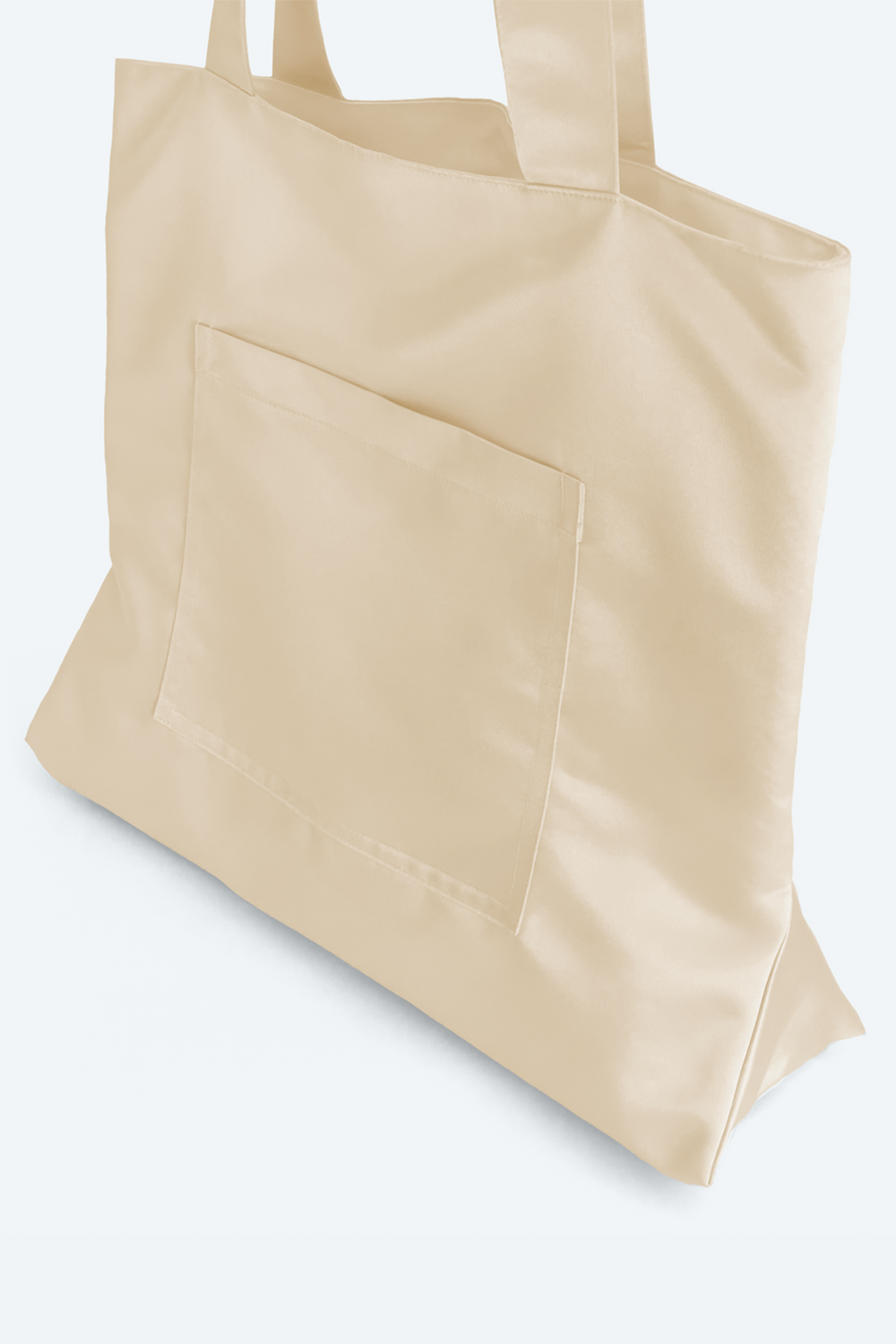 Hitta Studio-Creamy Saten Tote Çanta-Omuz Çantası-5-Milagron.com