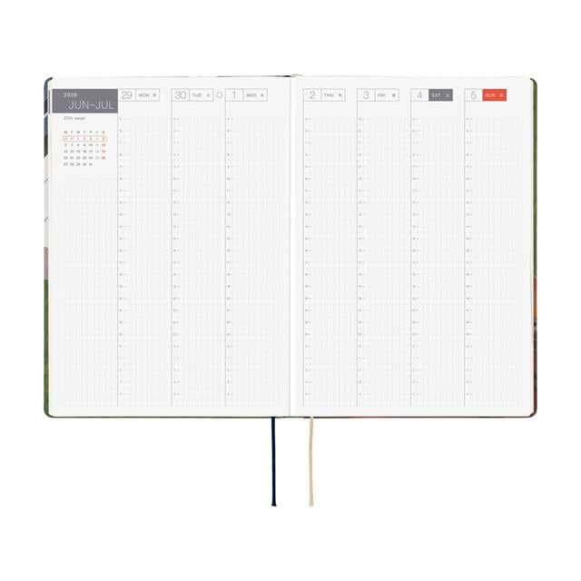 Hobonichi Techo Hon - A5 English - Hiroko Kubota: Waiting On The Chord - 2026 Jan Start