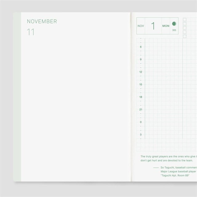 Hobonichi-Techo Original Ajanda, A6 - 2027 İngilizce-Ajanda-3-Milagron.com