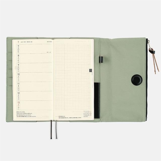 Hobonichi-Techo Weeks Cover Tragen (Oakmoss) Defter Kılıfı-Aksesuar-3-Milagron.com