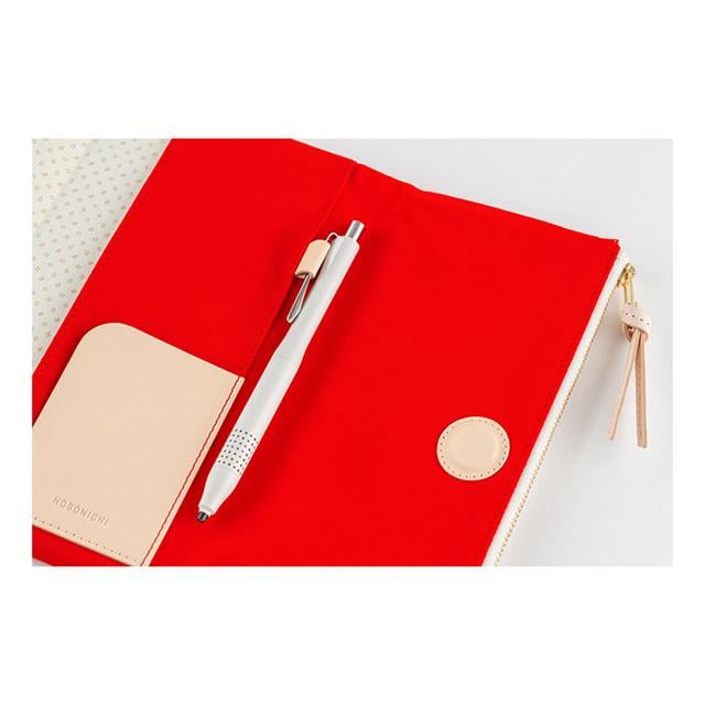 Hobonichi-Techo Weeks Cover Tragen Red Defter Kılıfı-Aksesuar-4-Milagron.com