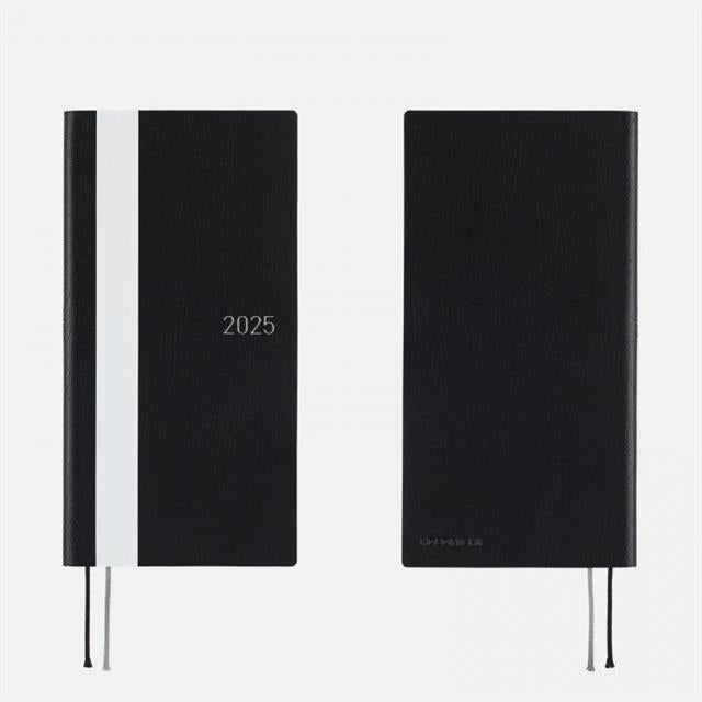 Hobonichi-Hobonichi Techo Weeks Japanese Version White Line Black 2025 Jan. Start-Çizgili-4-Milagron.com