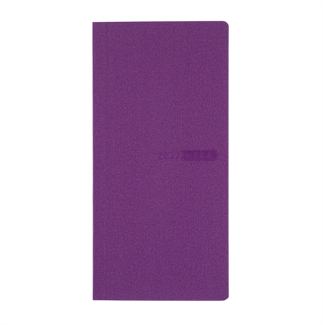 Hobonichi-Hobonichi Techo Weeks Mega B6 Deri Kapak Slim Colors: Rich Purple-Çizgili-1-Milagron.com