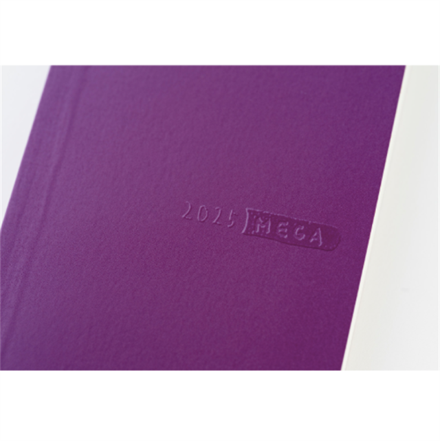 Hobonichi-Hobonichi Techo Weeks Mega B6 Deri Kapak Slim Colors: Rich Purple-Çizgili-6-Milagron.com
