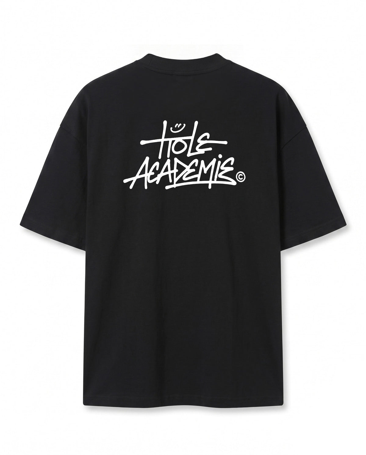 Graffiti Baskılı Siyah Oversize T-Shirt