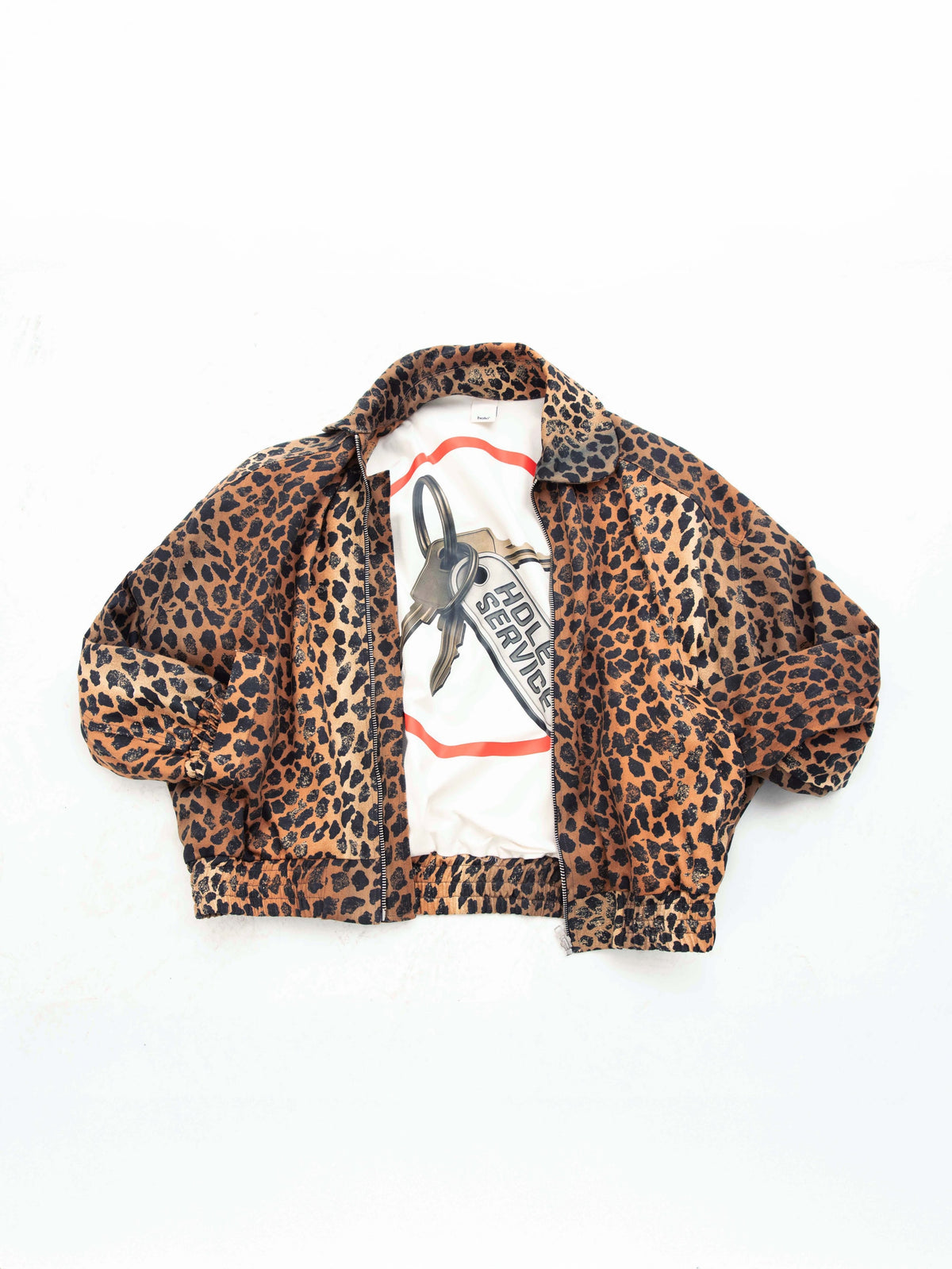 Leopar Desen Gabardin Mont