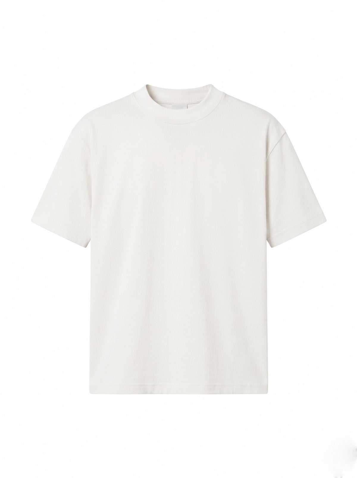 Organik Penye Basic Ekru Regular T-Shirt - 0
