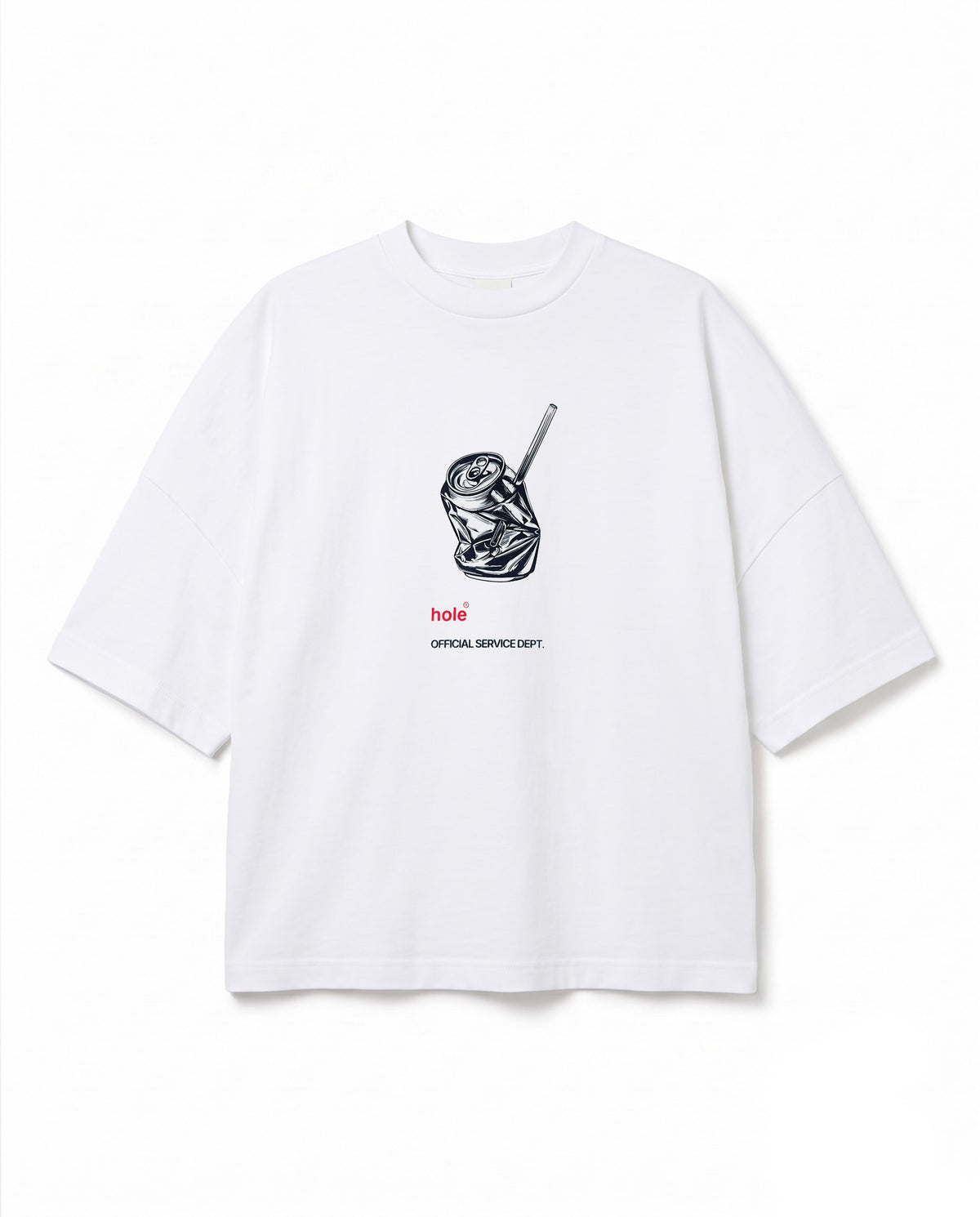 Last Sip Grafik Baskılı Ekru Oversize T-Shirt