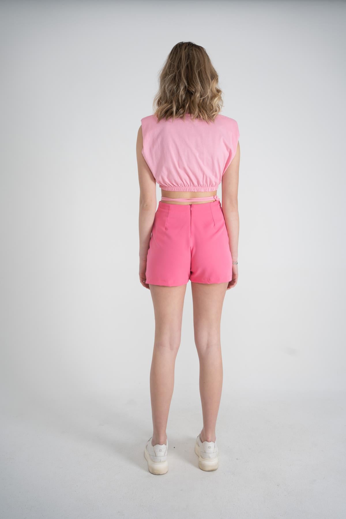 Holly Lolly-Candy T-Shirt, Pembe-T-Shirts-5-Milagron.com