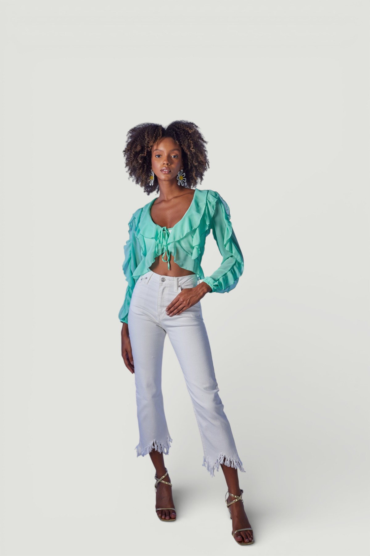 Holly Lolly-Elsa Bluz, Yeşil-Bluz-1-Milagron.com