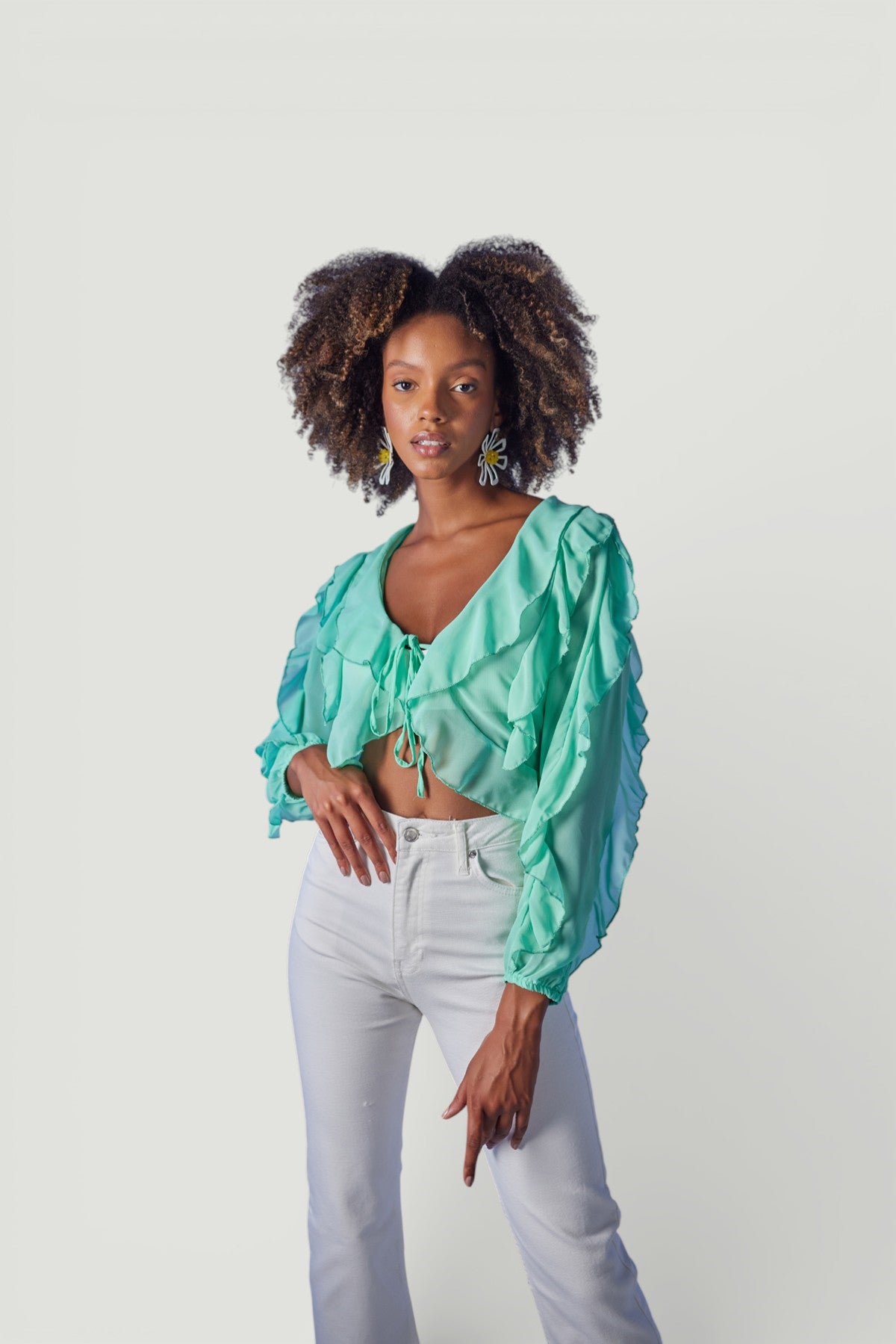 Holly Lolly-Elsa Bluz, Yeşil-Bluz-2-Milagron.com