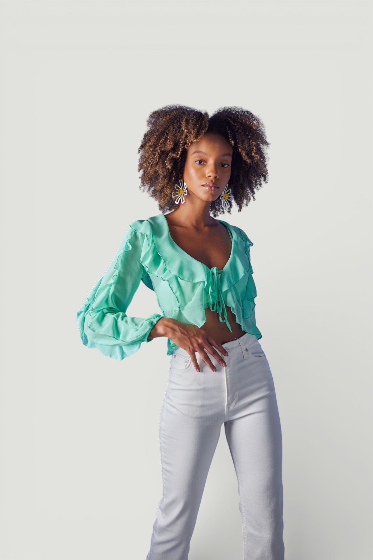 Holly Lolly-Elsa Bluz, Yeşil-Bluz-4-Milagron.com