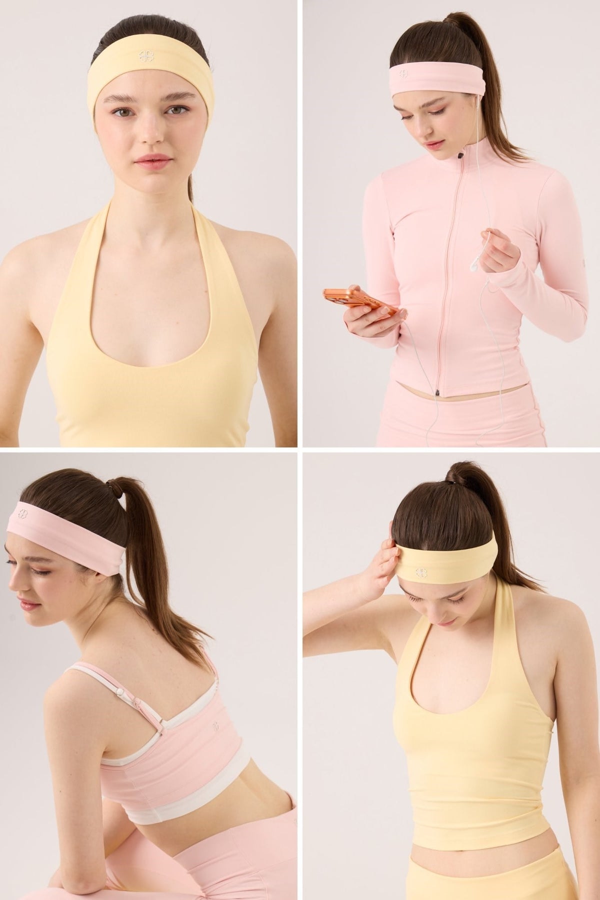 Holly Saç Bandı Sarı- Pembe Set
