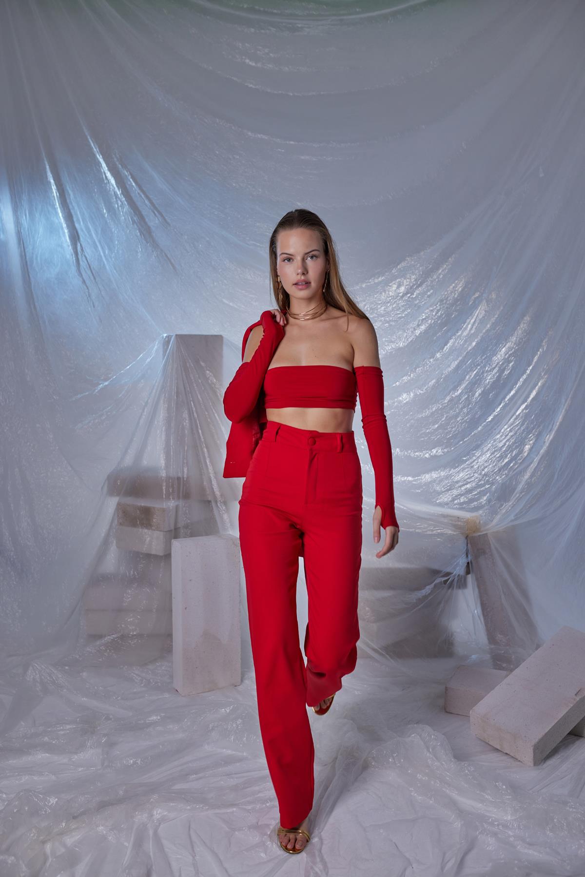 Panky Pantolon Kırmızı