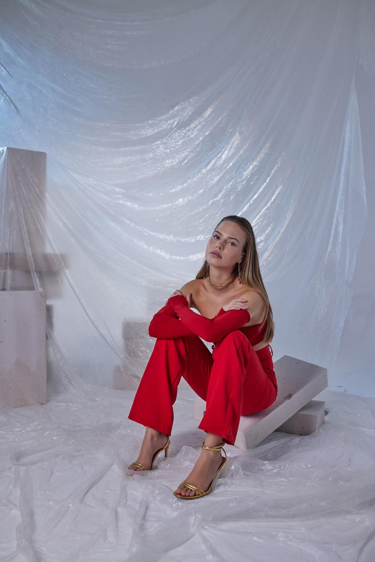 Panky Pantolon Kırmızı