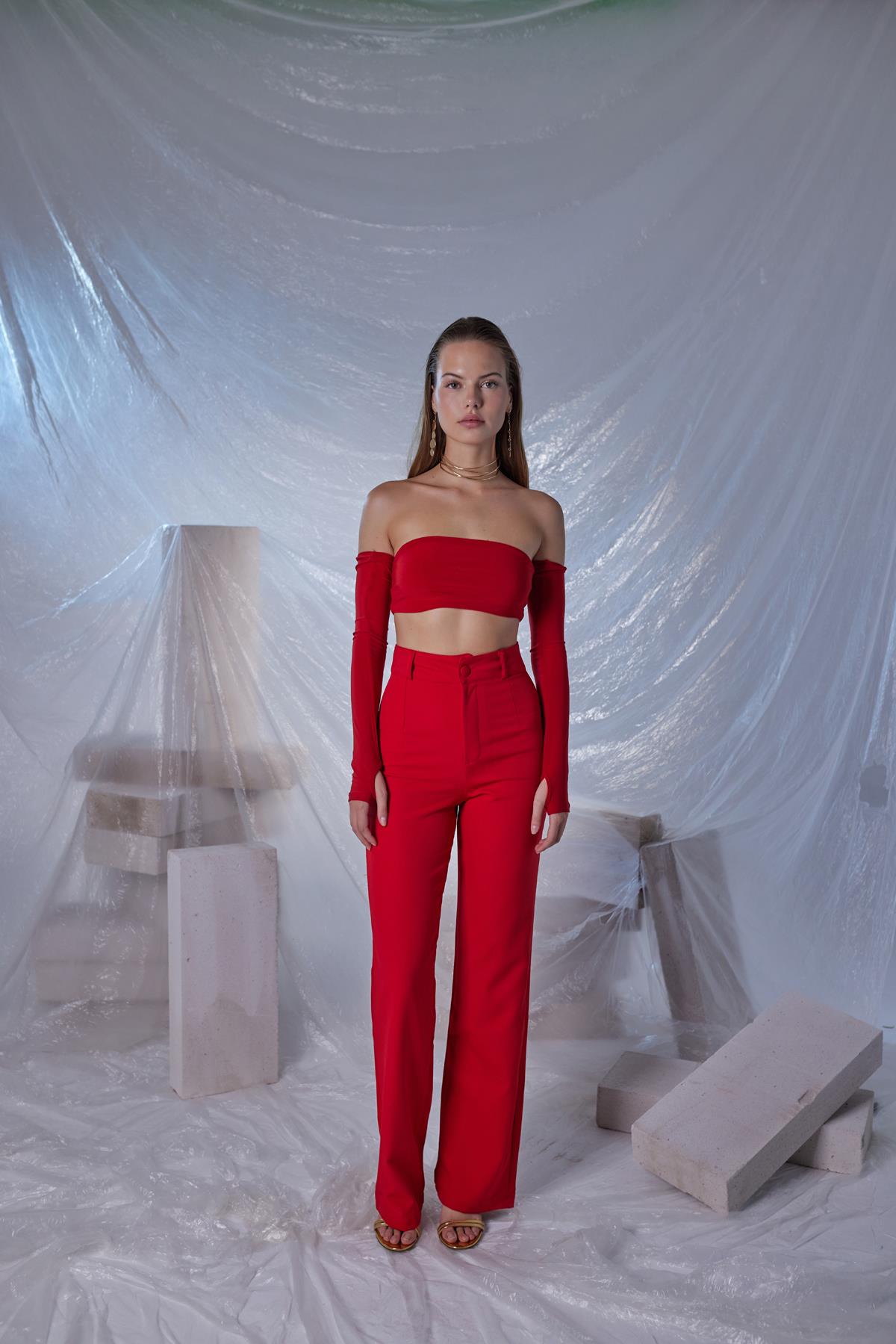 Panky Pantolon Kırmızı