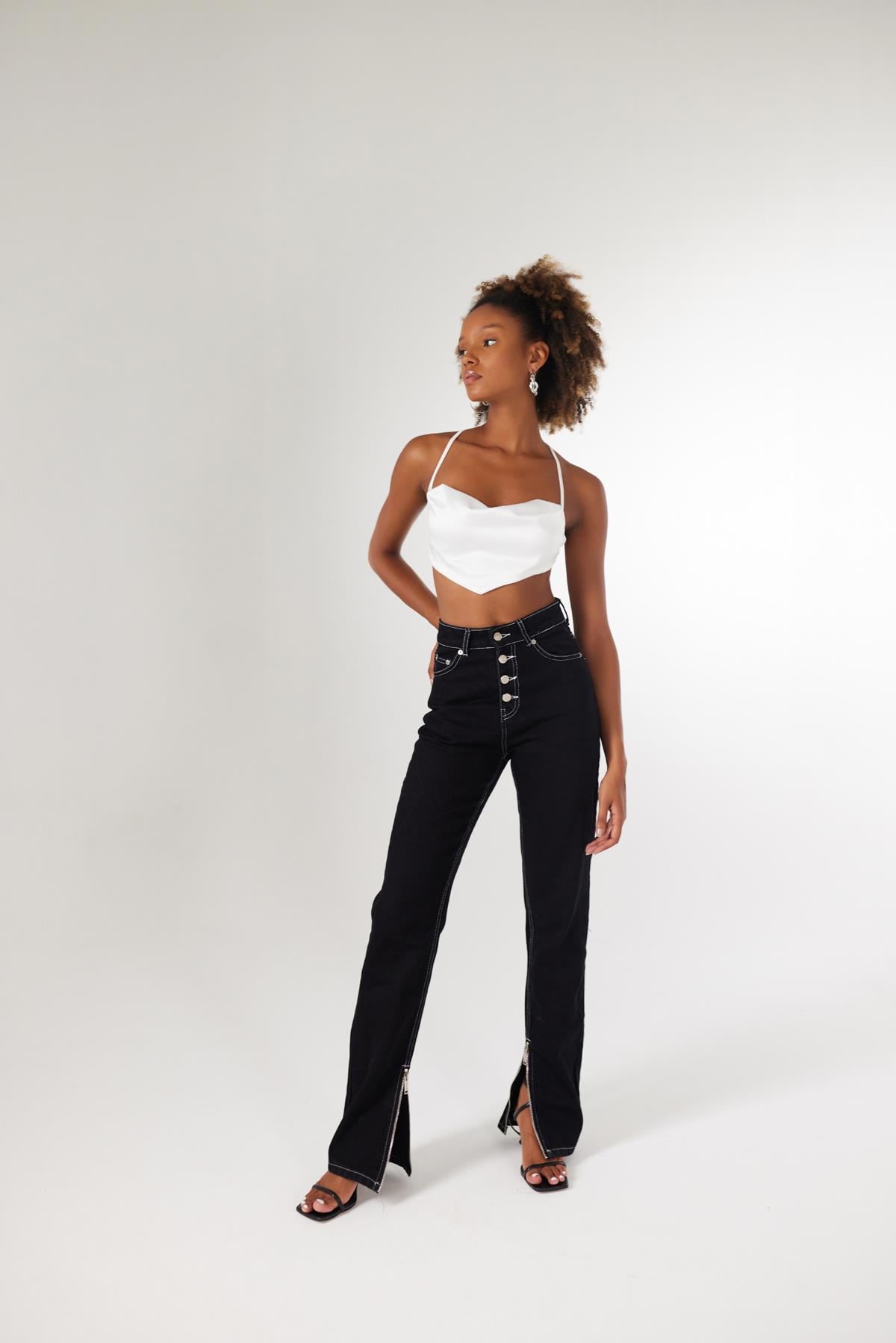 Holly Lolly-Shery Crop, Beyaz-Bluz-3-Milagron.com