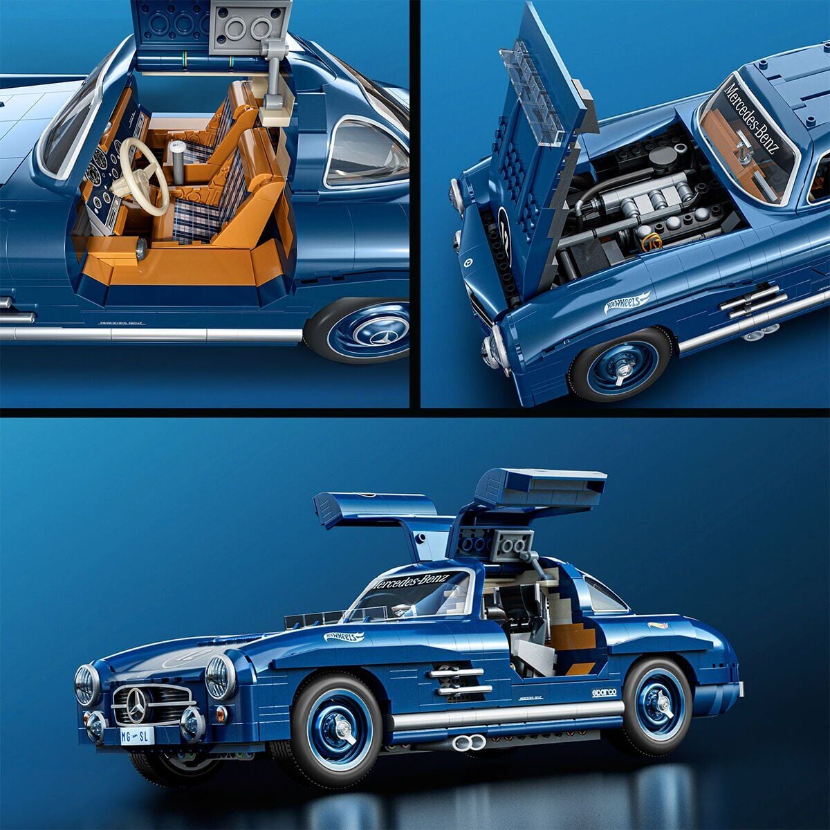 Hww25 Mattel Brick Shop Hot Wheels Premium Serisi - Mercedes-Benz 300Sl
