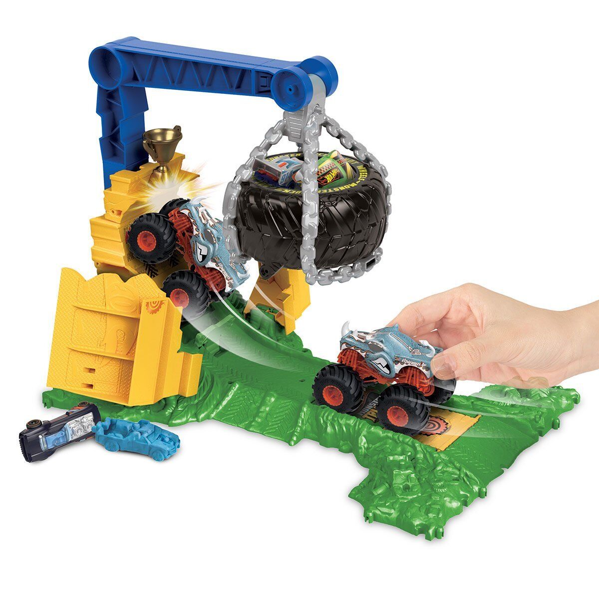 Htp18 Hot Wheels Monster Trucks Arenada Rhinomite Mücadelesi
