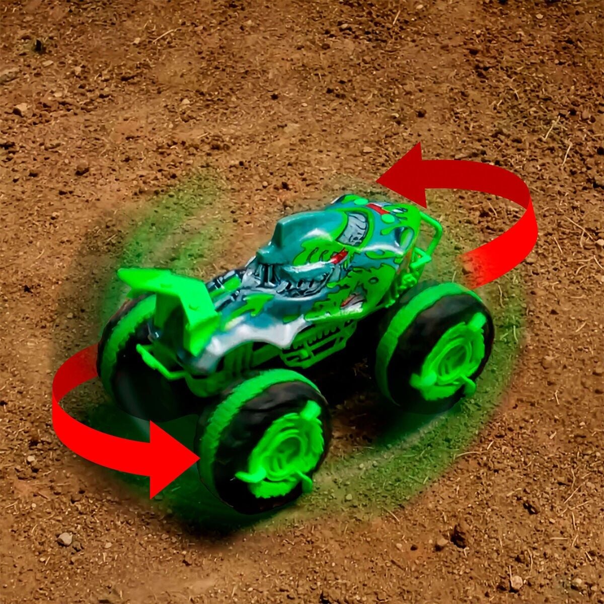 Jmm76 Hot Wheels Monster Trucks 1:15 Mutant Kaosu Arazi Aracı Great Bite Rc