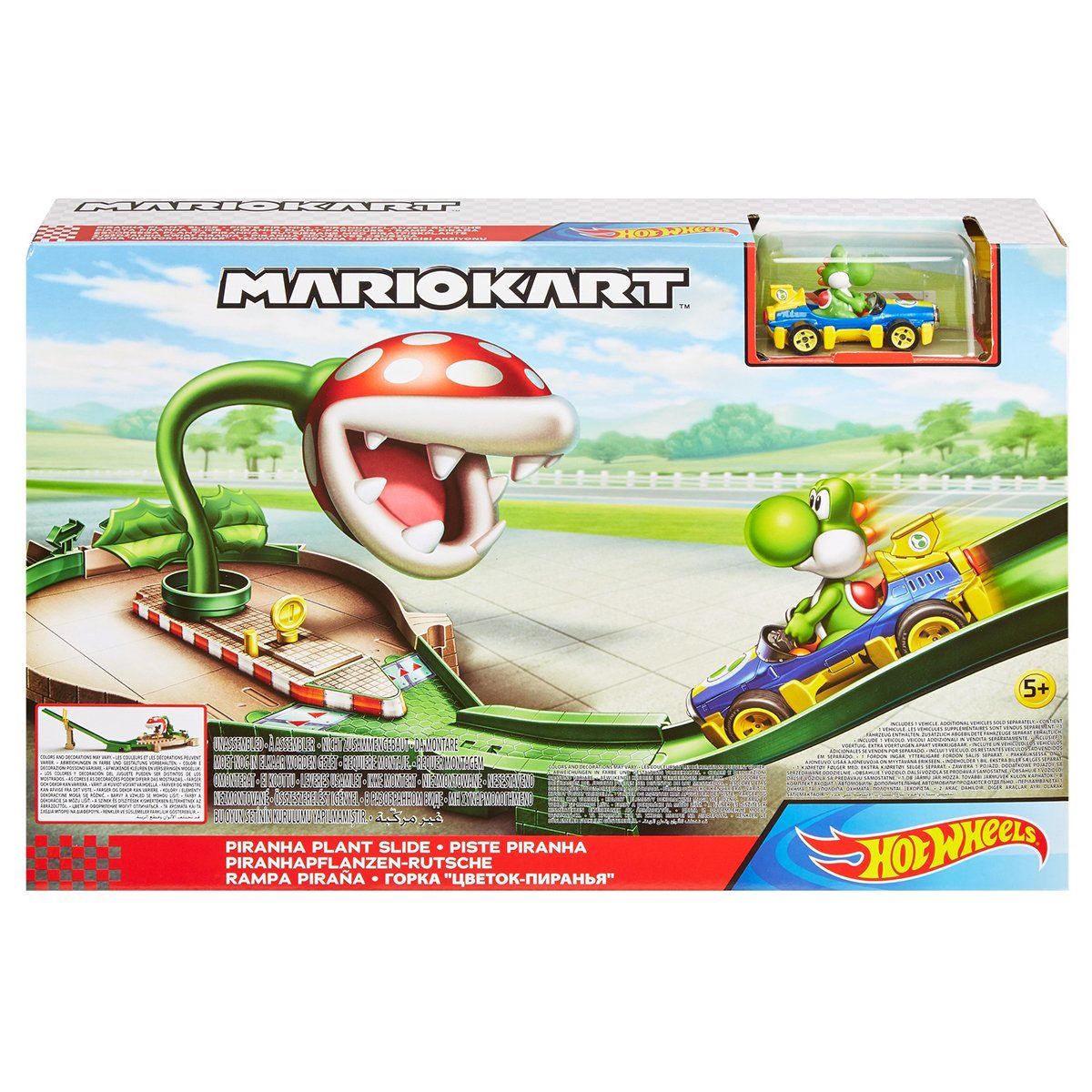 Hot Wheels-Mario Kart Çılgın Yaratıklar Oyun Seti / +5 Yaş-Oyuncak Arabalar ve Setleri-3-Milagron.com