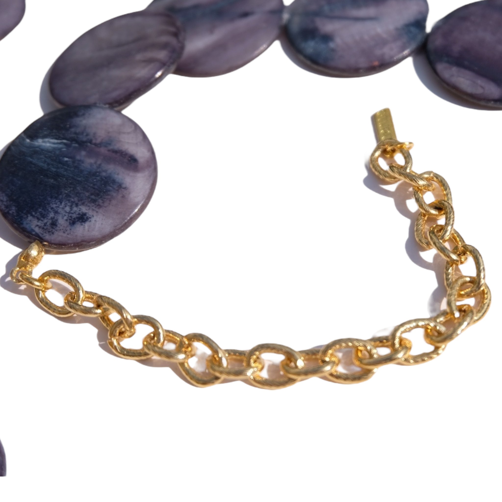 House Of Marne-Blue Mother Of Pearl Belt-Kemer-3-Milagron.com