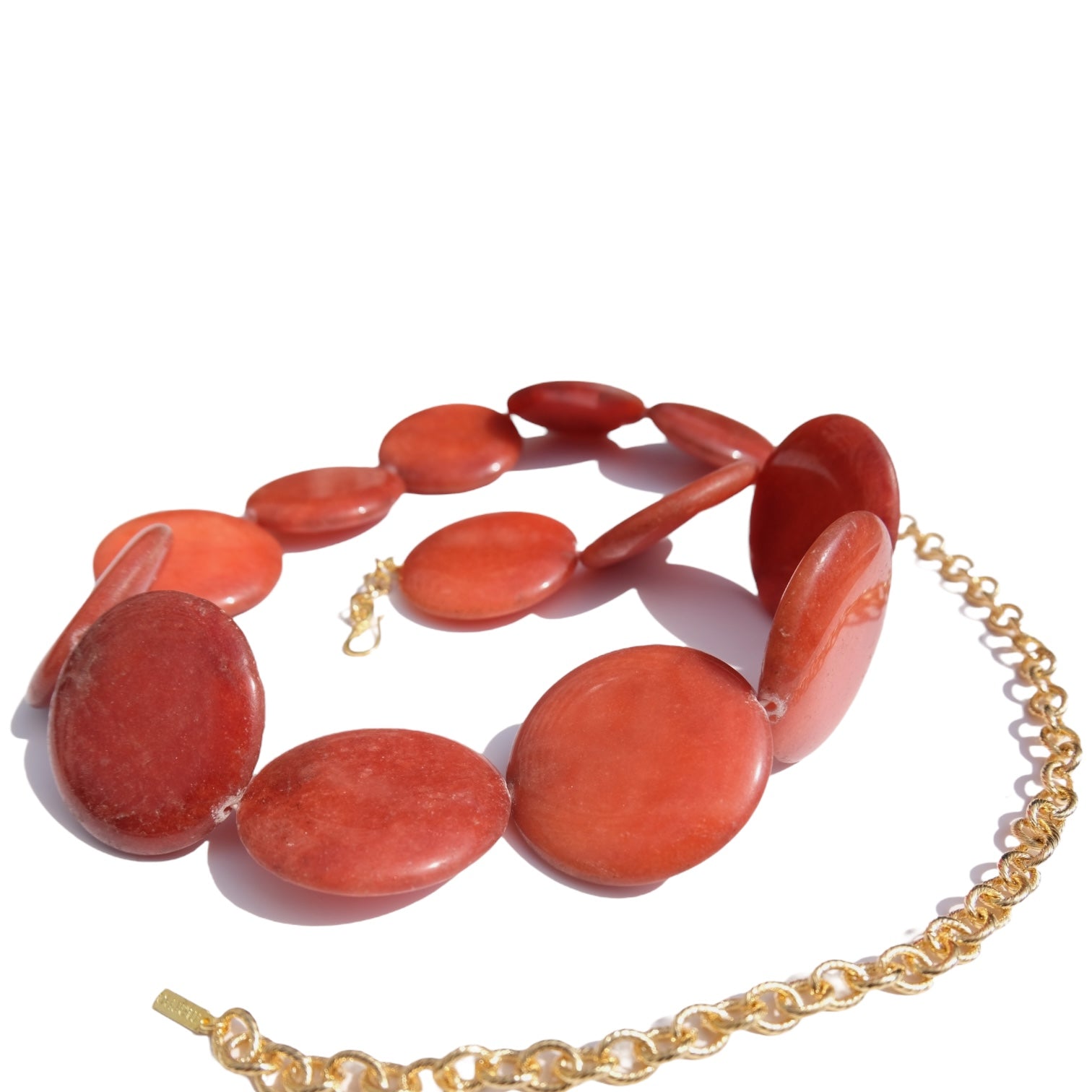 House Of Marne-Red Magnesite Belt-Kemer-2-Milagron.com