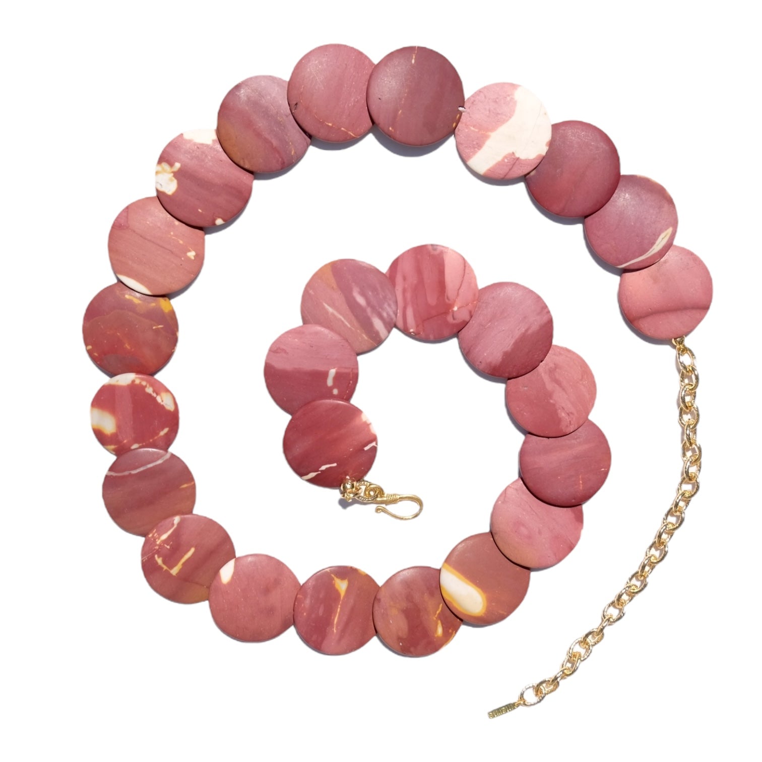 House Of Marne-Rosa Mookaite Belt-Kemer-1-Milagron.com