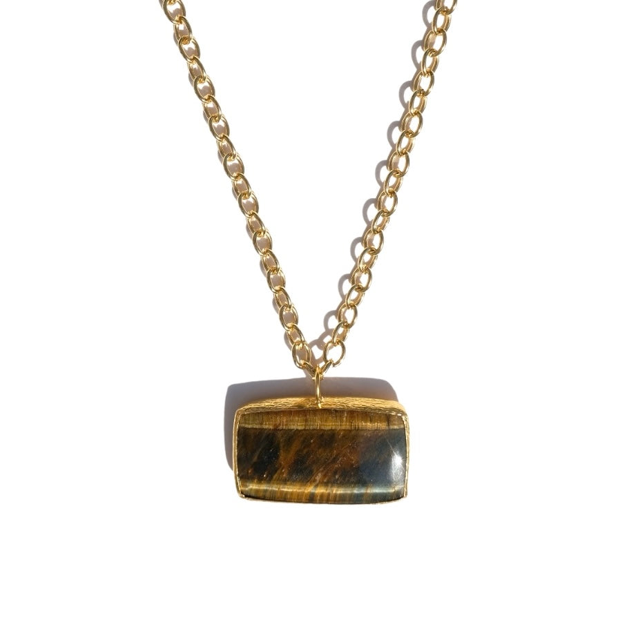 House Of Marne-Tiger Eye Pendant-Kolye-2-Milagron.com