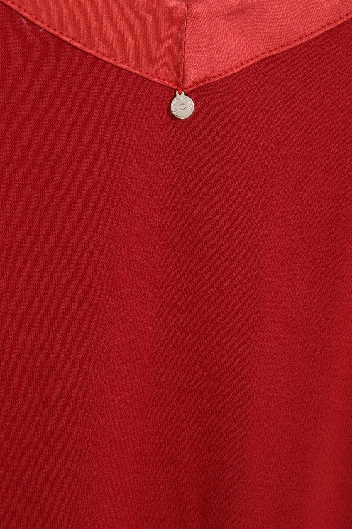 House Of Silk-Aria Extra Yumuşak Viskon Pijama Takımı Kırmızı-Pijama Takımı-3-Milagron.com