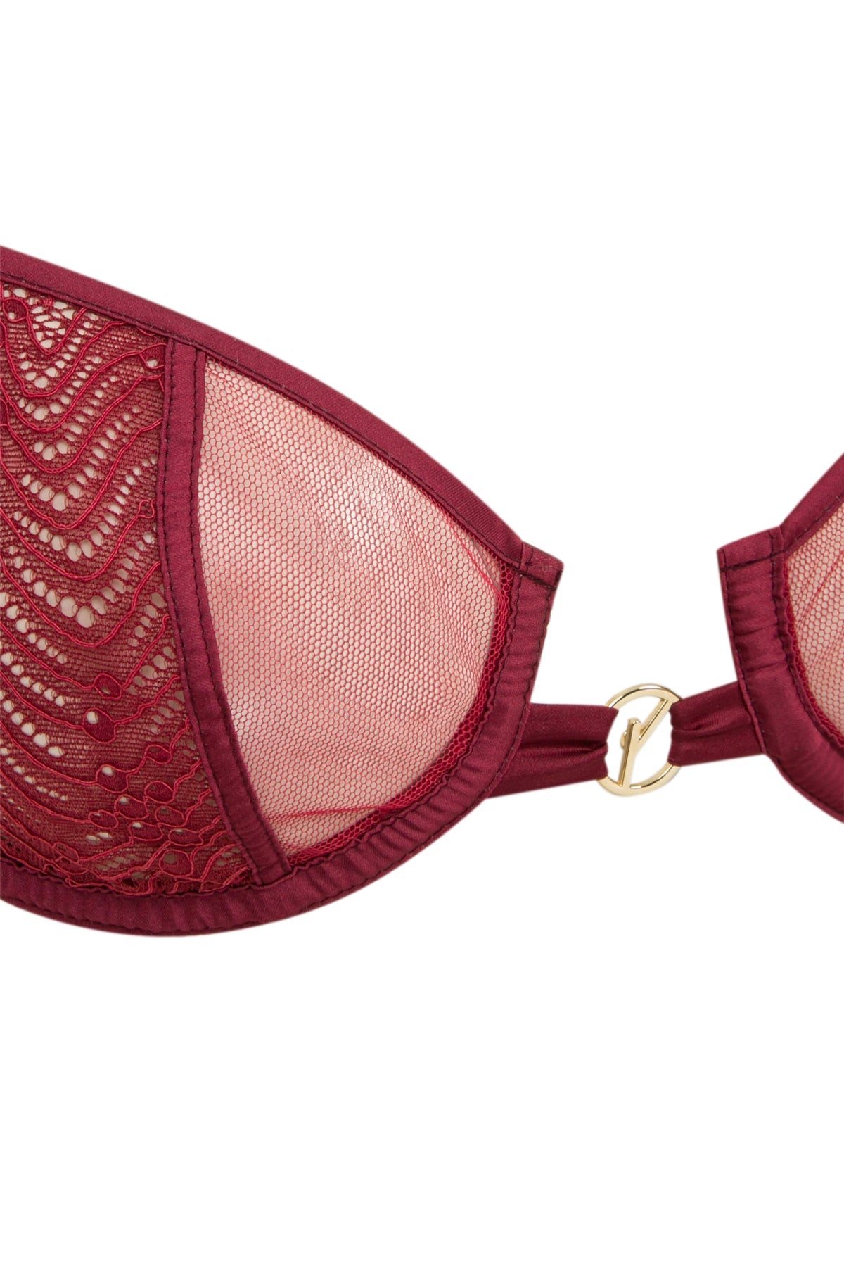 House Of Silk-Chambery Demi Sütyen Bordo-Sütyen-4-Milagron.com