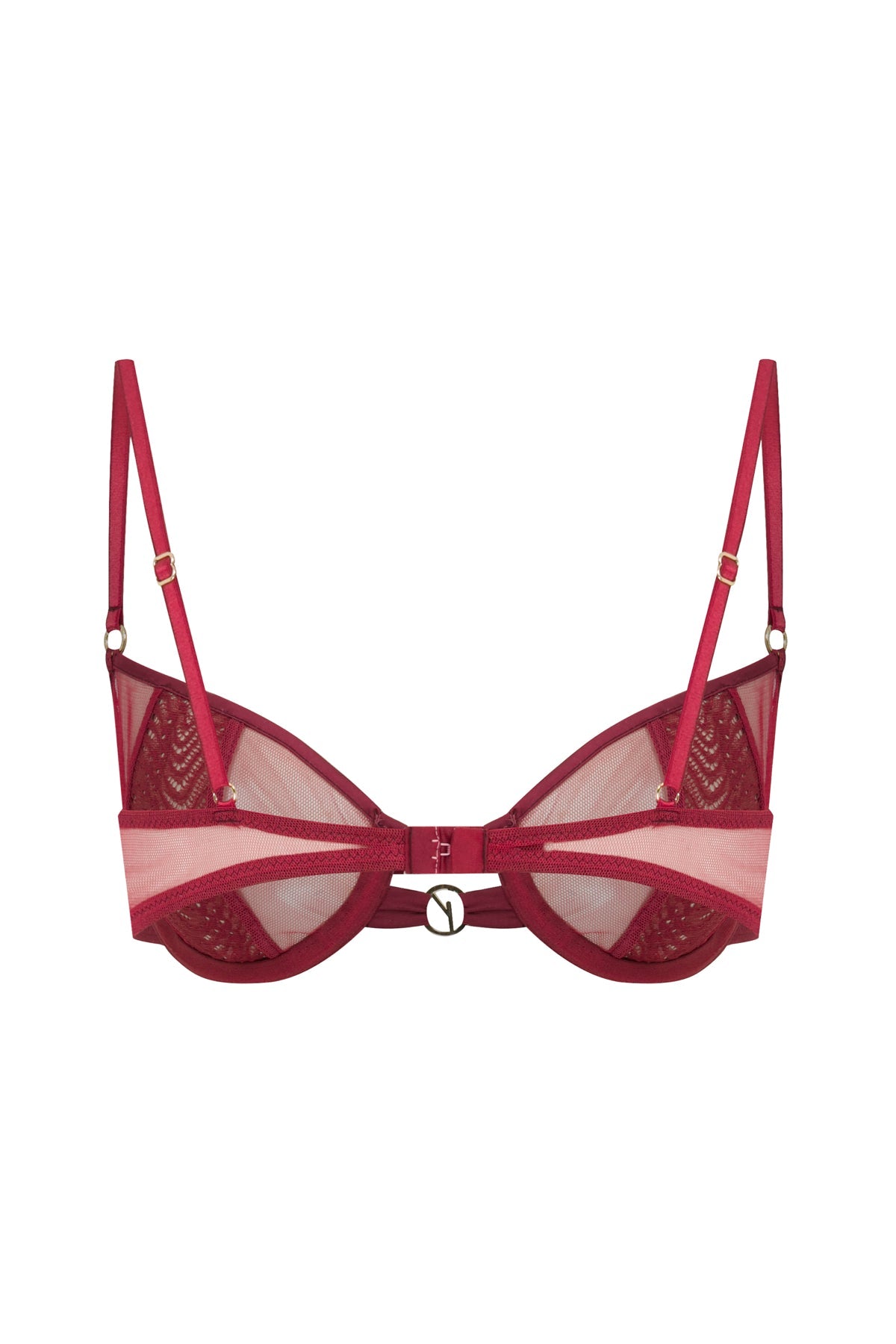 House Of Silk-Chambery Demi Sütyen Bordo-Sütyen-6-Milagron.com