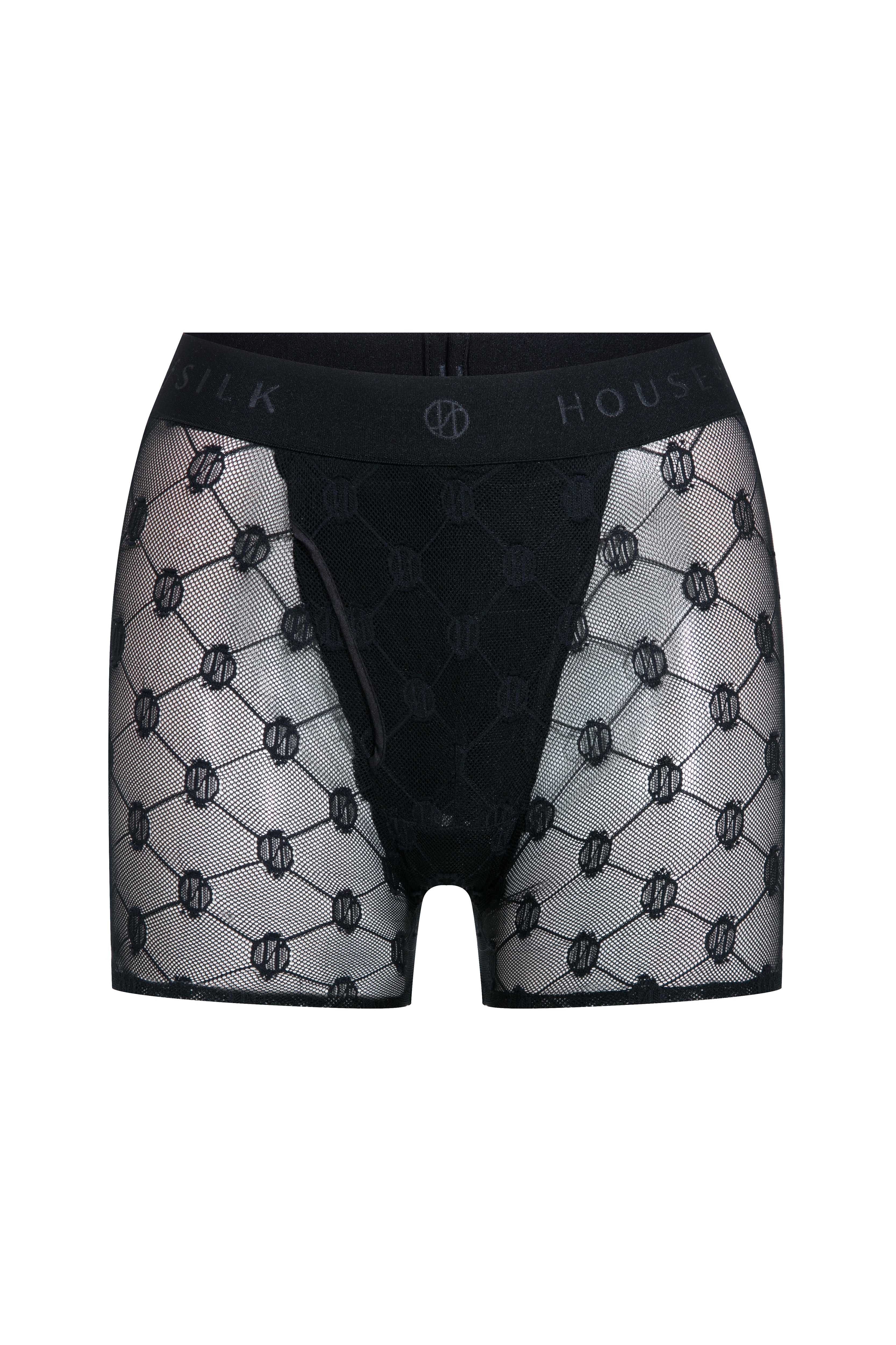 House Of Silk-Erkek Tül Yarı Transparan Boxer-Boxer-1-Milagron.com