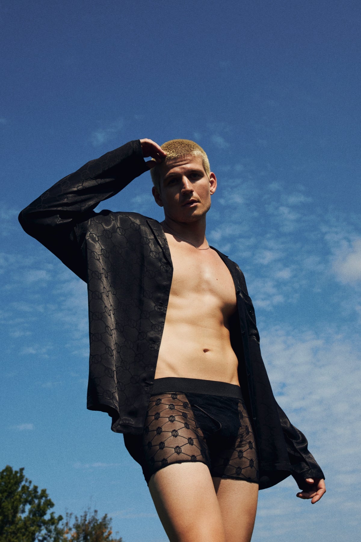 House Of Silk-Erkek Tül Yarı Transparan Boxer-Boxer-2-Milagron.com