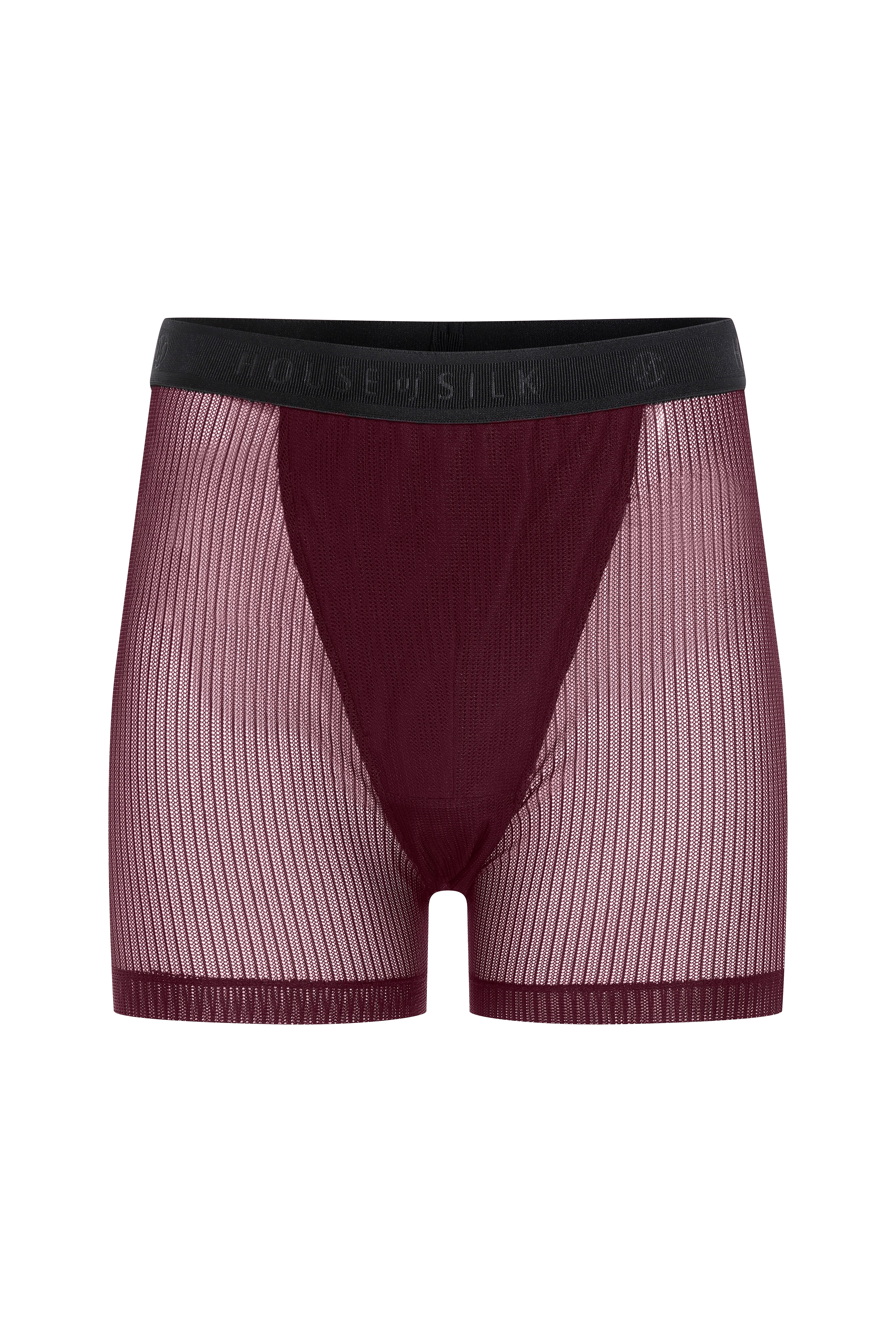 House Of Silk-Fleur Tül Erkek Boxer Bordo-Boxer-1-Milagron.com