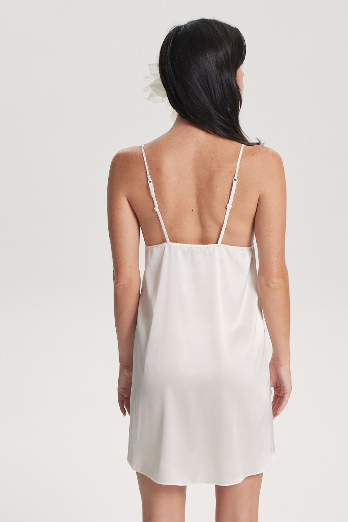 House Of Silk-İpek Rita Babydoll Beyaz-Gecelik-3-Milagron.com