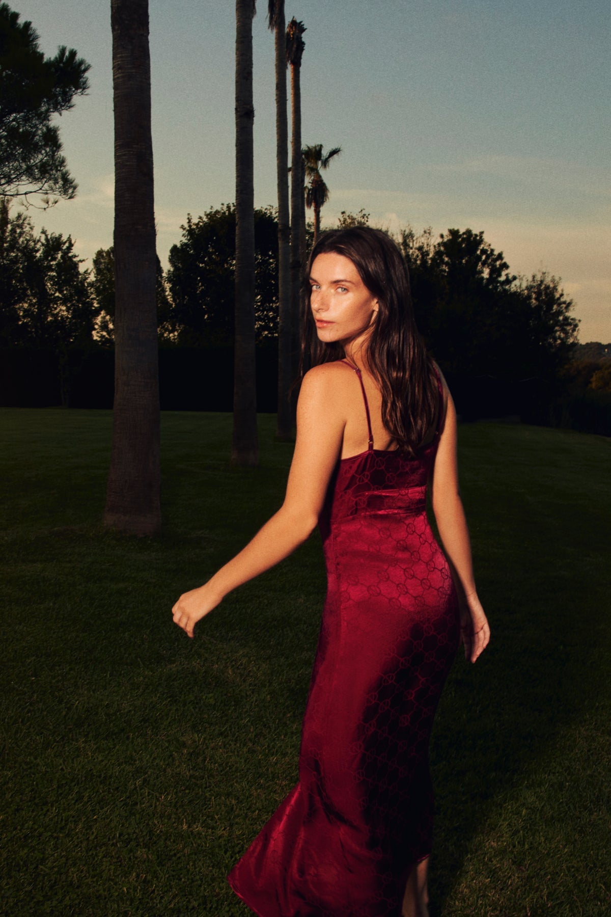 House Of Silk-Marie Viskon Jakarlı Elbise şarap Kırmızısı-Elbise-1-Milagron.com