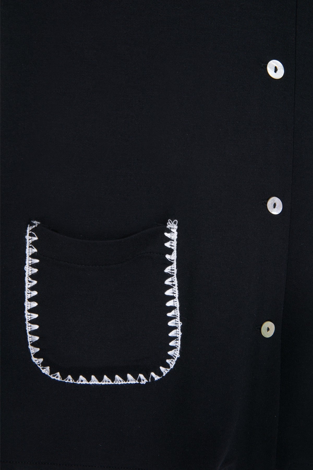 House Of Silk-Talia Viskon Dikiş Detaylı Şort Takım Siyah-Pijama Takımı-3-Milagron.com