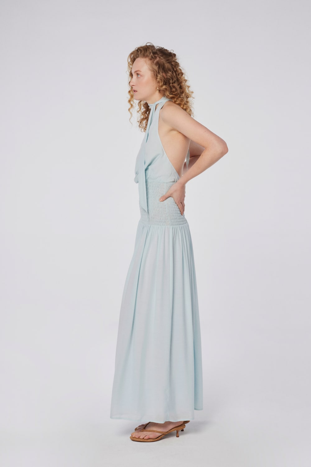 House of IKA-Degaje Yaka Gipeli Elbise-Elbise-2-Milagron.com