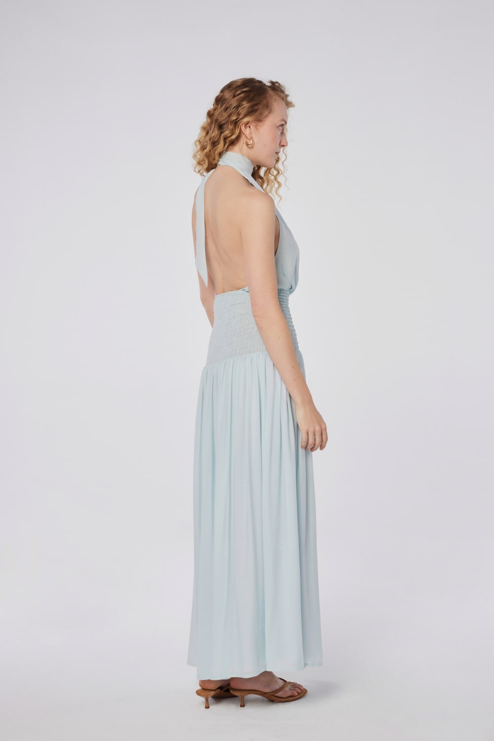 House of IKA-Degaje Yaka Gipeli Elbise-Elbise-3-Milagron.com