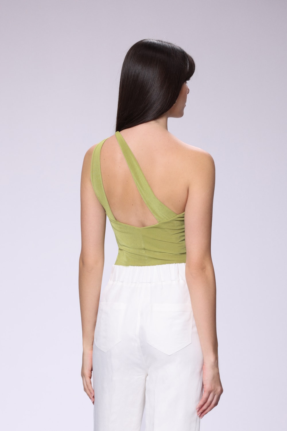 House of IKA-Düğümlü Tek Omuz Bluz-Bluz-3-Milagron.com