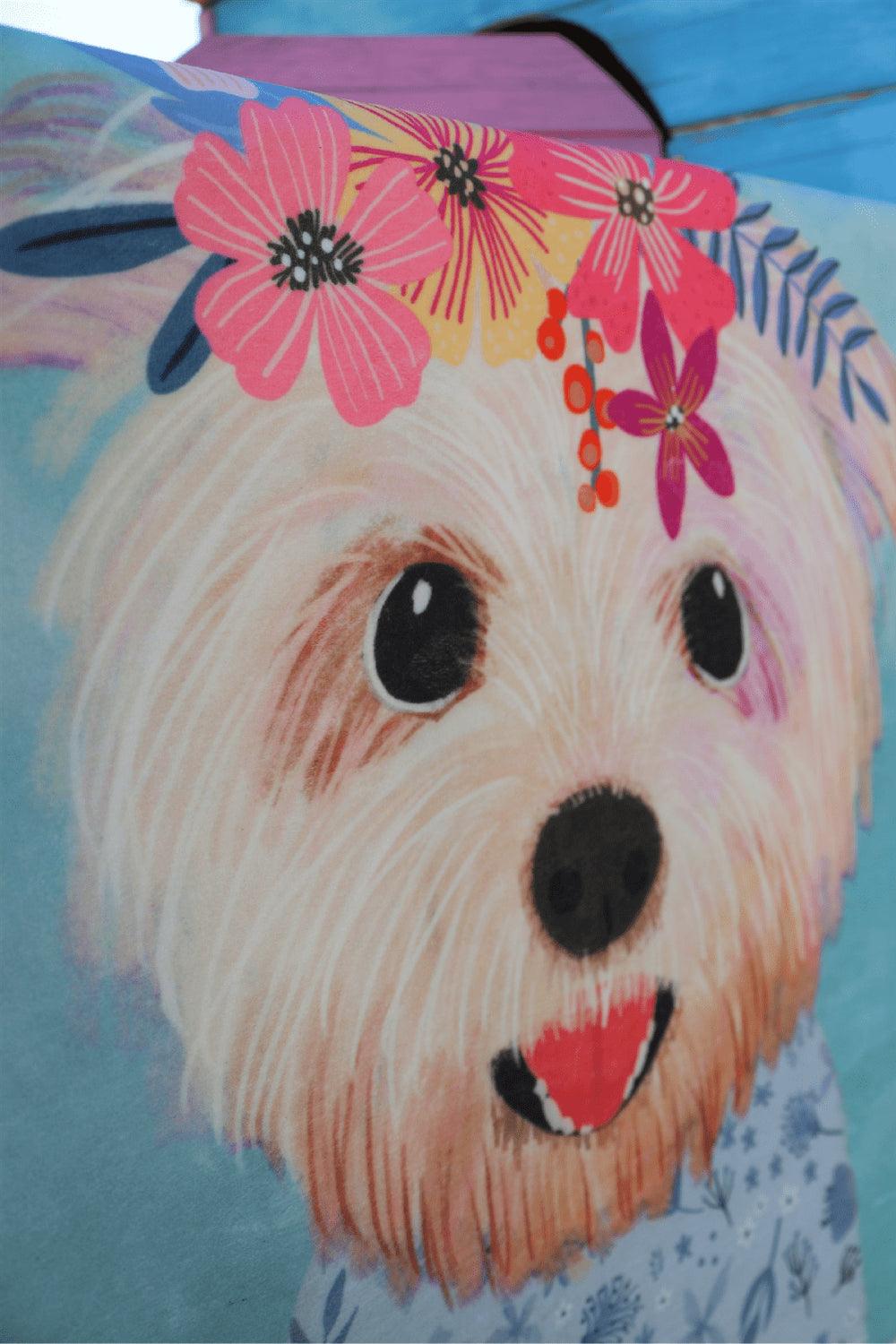 Hueppi-Blooming Puppy Makinede Yıkanabilir Non-Toksik Çocuk Odası Halısı-Halı-4-Milagron.com