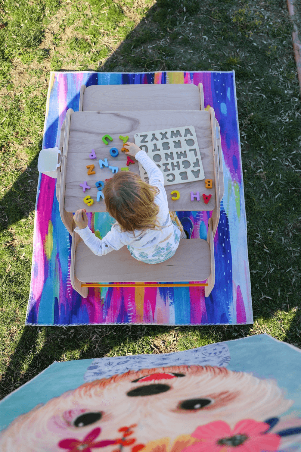 Hueppi-Blue Joy Makinede Yıkanabilir Non-Toksik Halı-Halı-1-Milagron.com