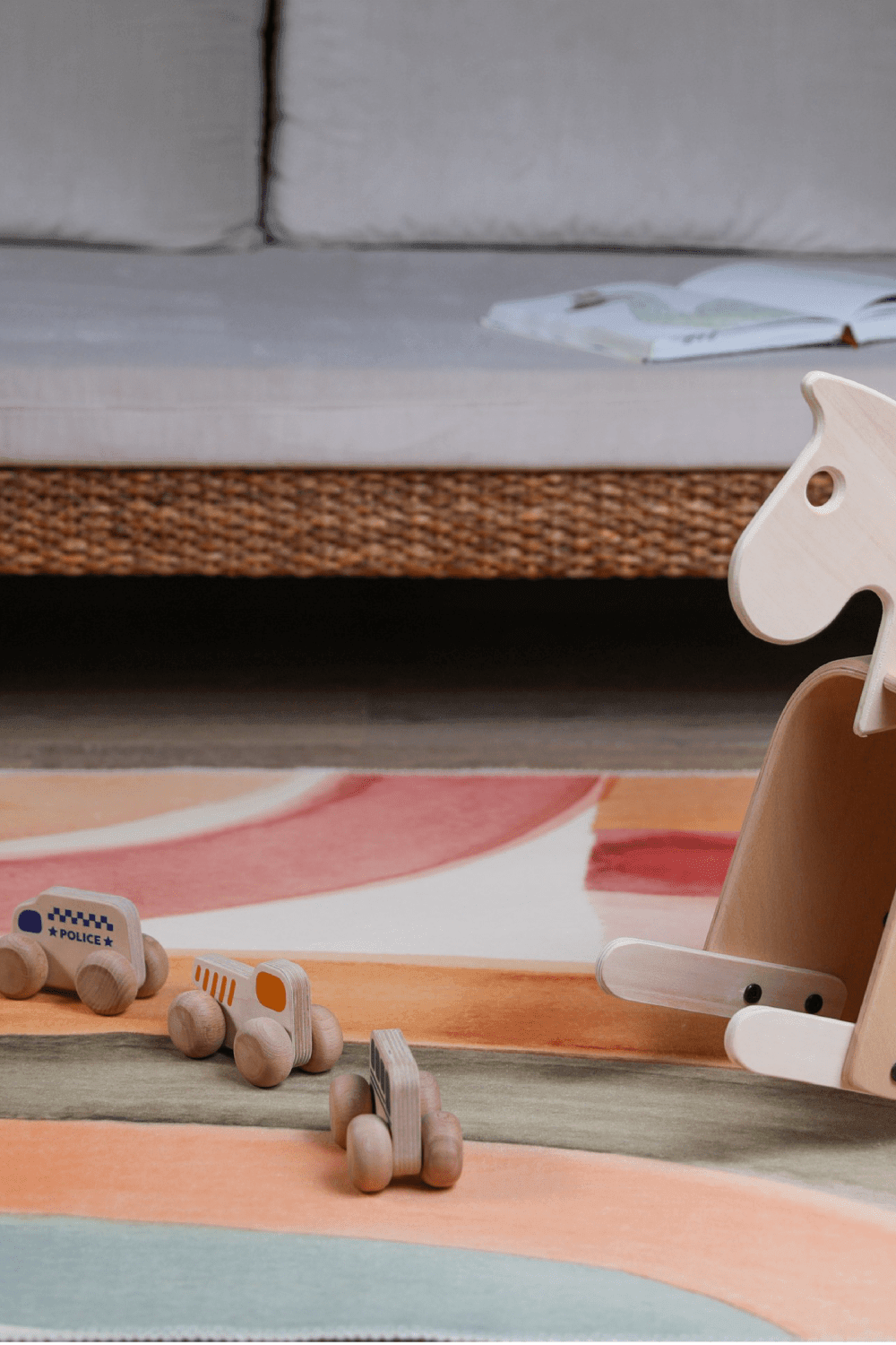 Hueppi-Over The Rainbow Makinede Yıkanabilir Non-Toksik Çocuk Odası Halısı-Halı-3-Milagron.com