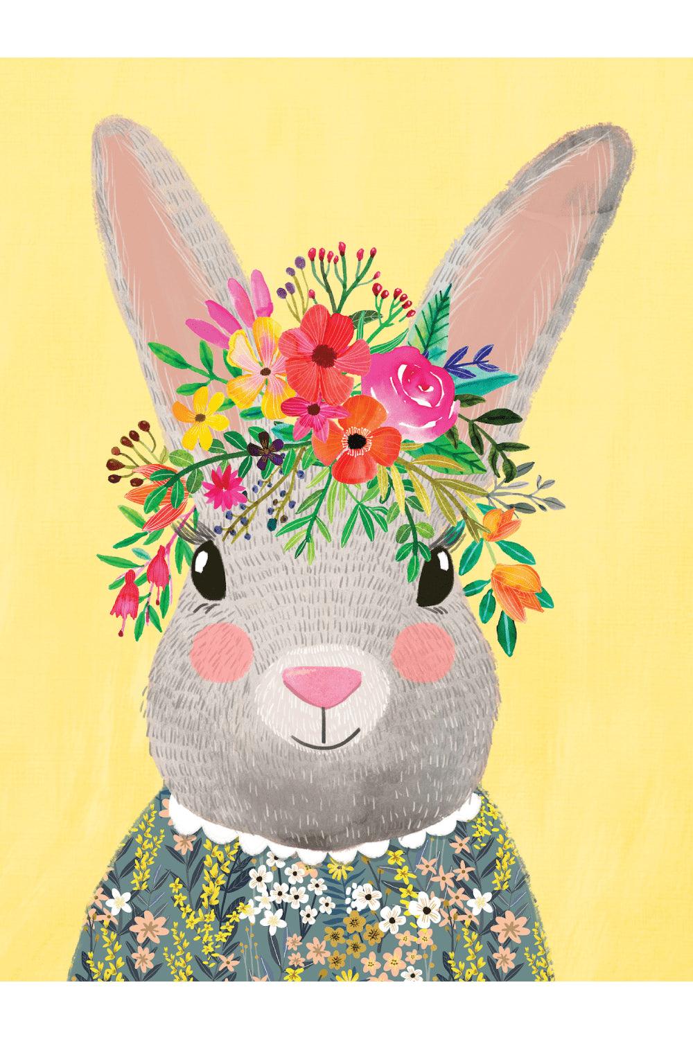 Hueppi-Sunny Bunny Makinede Yıkanabilir Non-Toksik Tavşanlı Çocuk Odası Halısı-Halı-1-Milagron.com