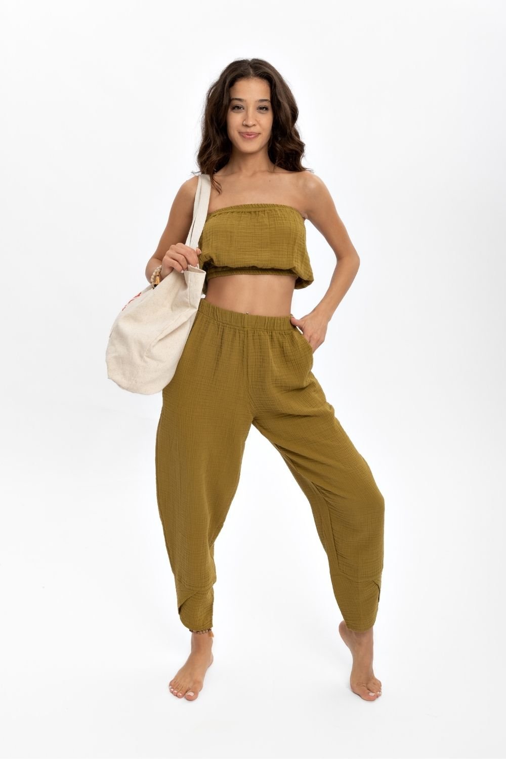 Husufi-Coral Canvas Çanta-Bez Çanta-4-Milagron.com