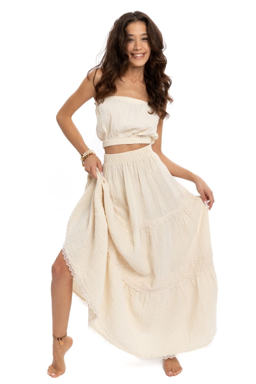 Husufi-Dantelli Salaş Etek-Etek-1-Milagron.com