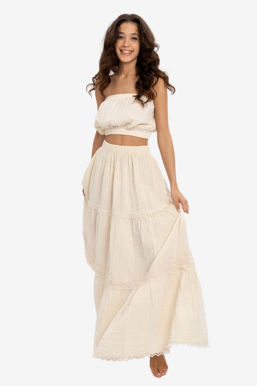 Husufi-Dantelli Salaş Etek-Etek-3-Milagron.com