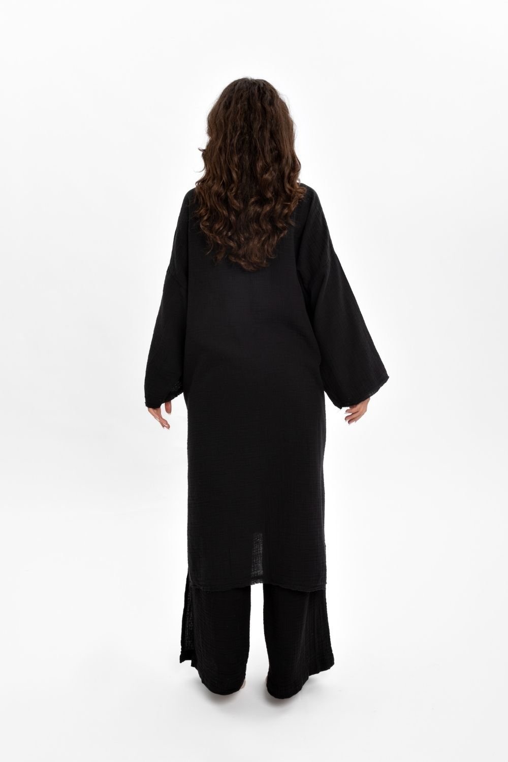 Husufi-Holly Siyah Kimono-Kimono-4-Milagron.com